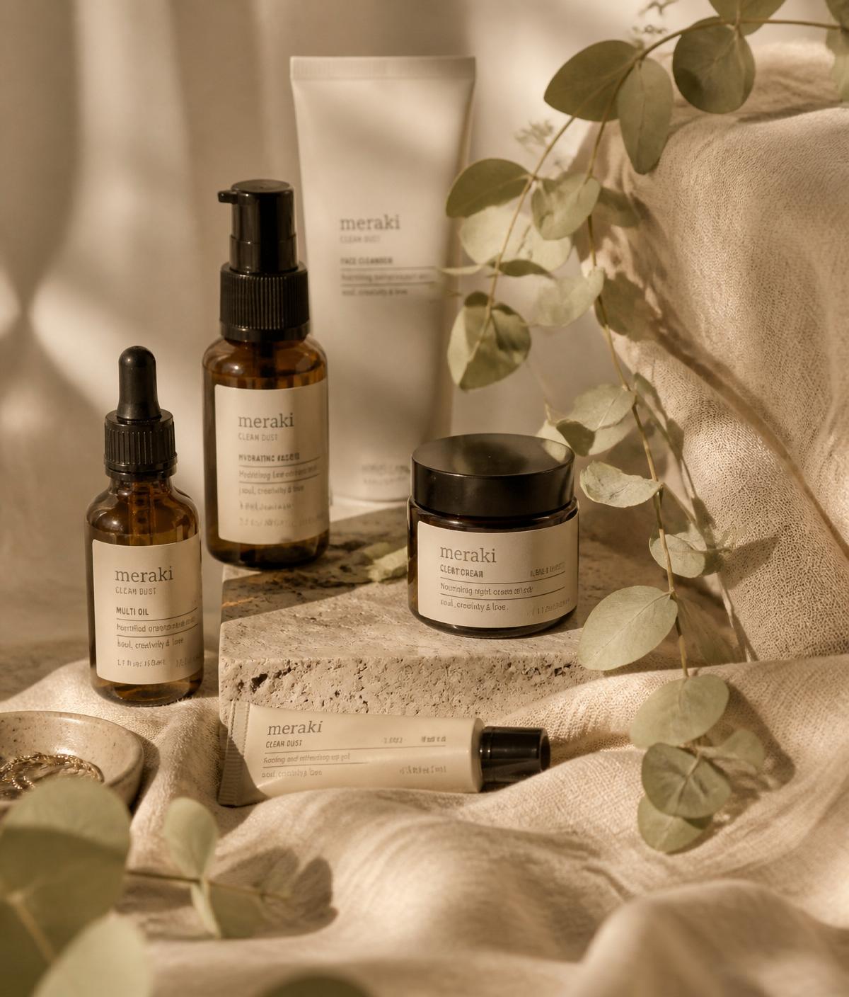 Skincare still life